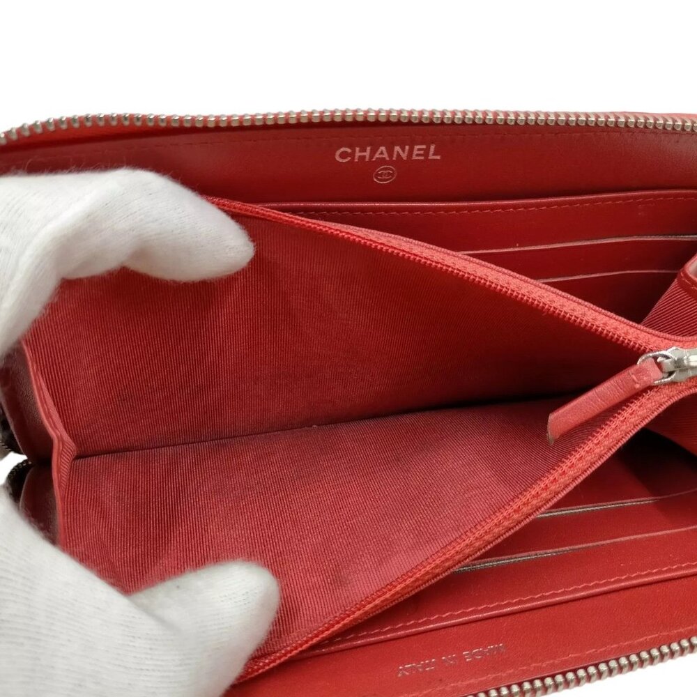 910296AY (X4) Chanel Wallet Long Pink Enamel - Picture 6 of 10